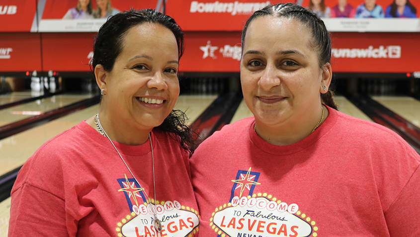 Omayra Feliciano and Yasmine Herbawi at the 2023 USBC Women's Championships